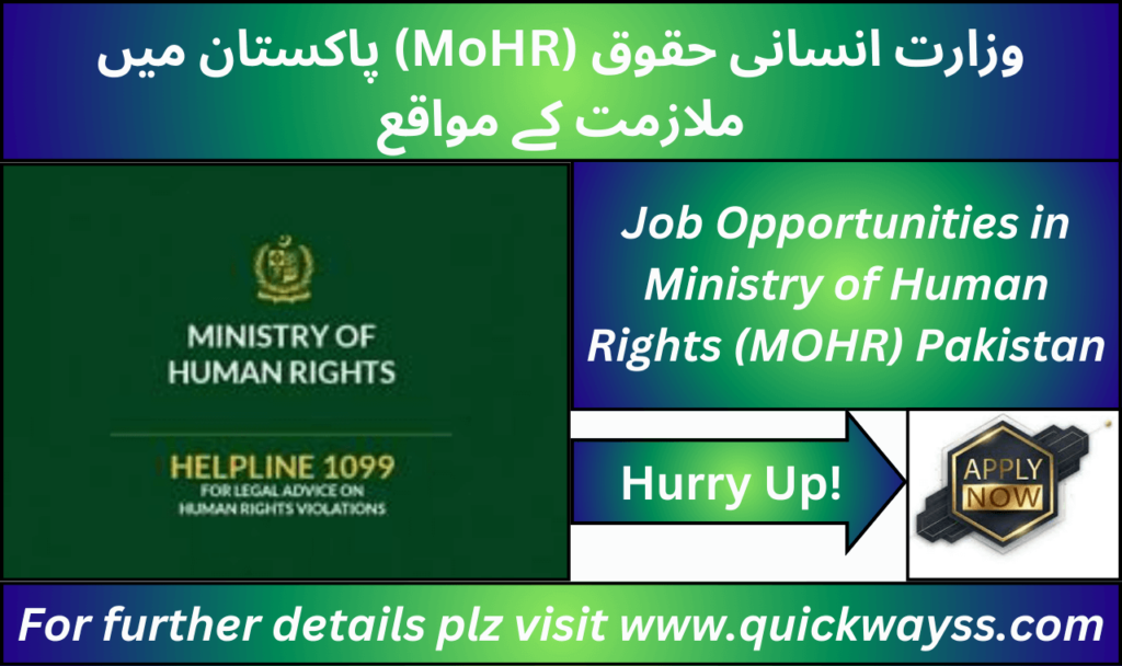 Ministry of Human Rights jobs in Pakistan, March 2025