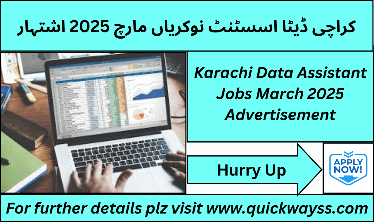 Karachi Data Assistant Jobs March 2025 Advertisement