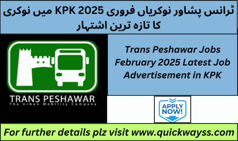 Trans Peshawar Jobs February 2025 Latest Job Advertisement in KPK