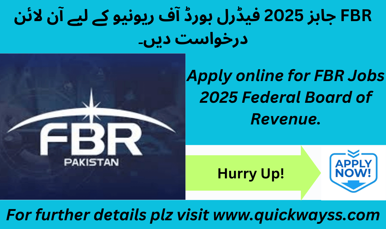 Government jobs in FBR 2025