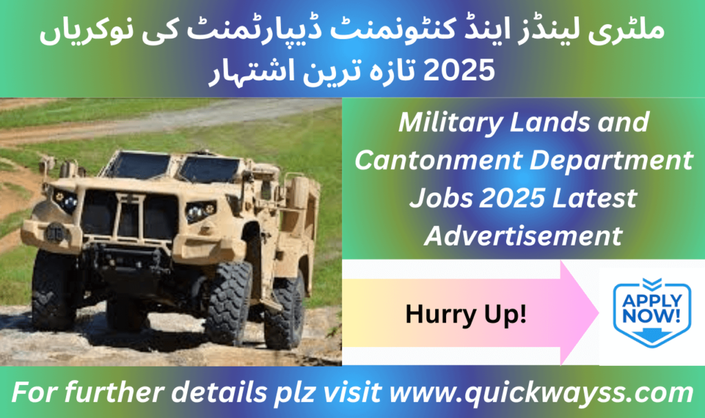 Military Lands Jobs 2025 Hiring