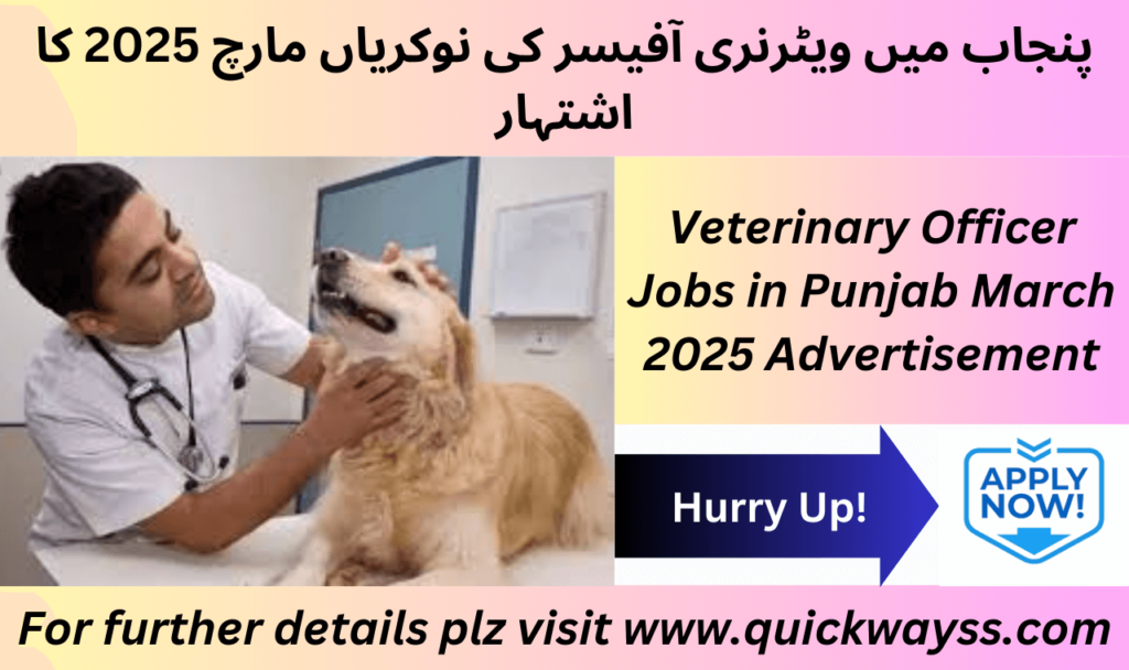 Government Veterinary Officer Jobs 2025